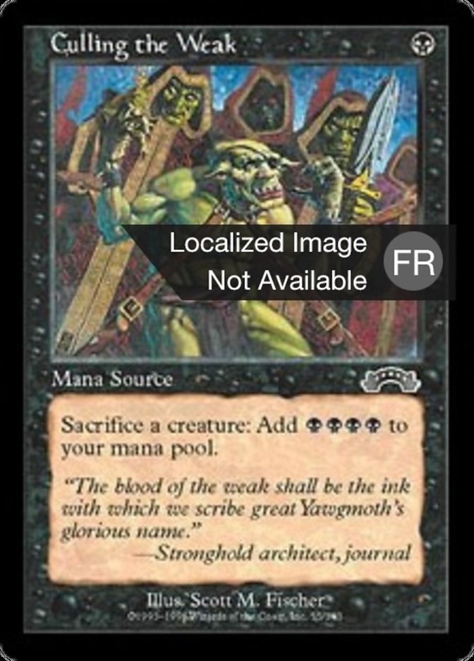 Sacrifice des faibles