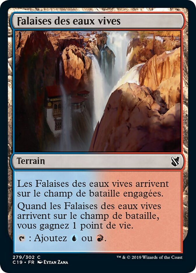 Falaises des eaux vives