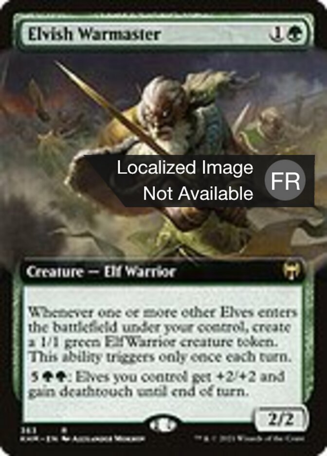 Maître de guerre elfe