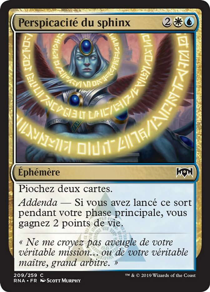 Perspicacité du sphinx