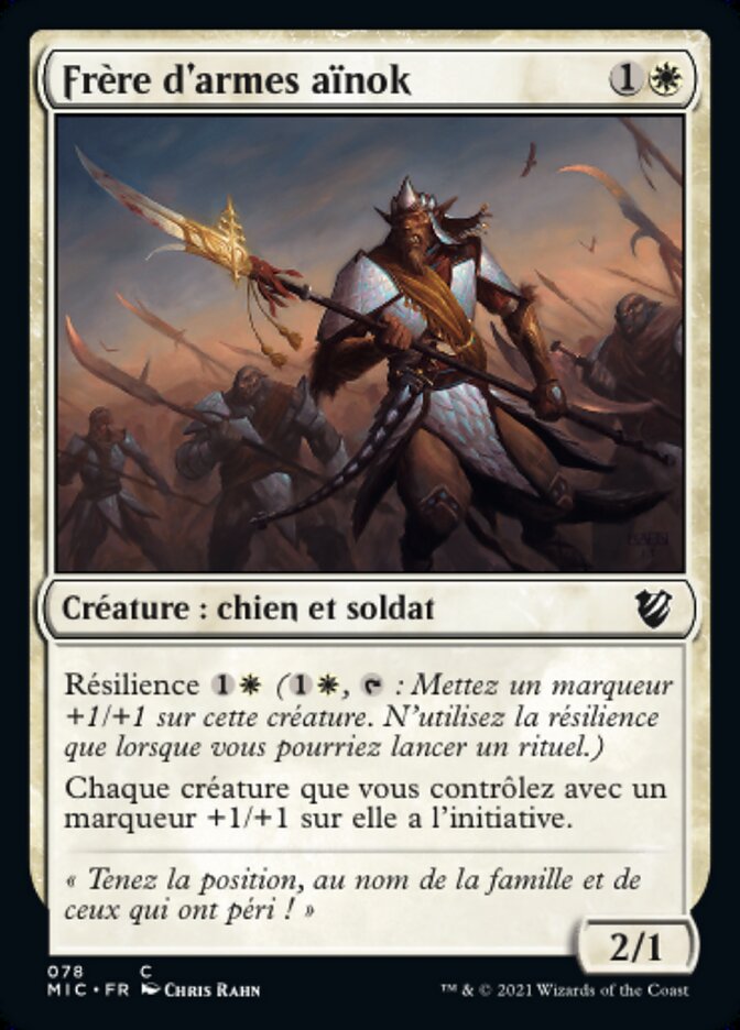 Frère d'armes aïnok