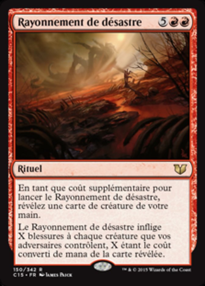 Rayonnement de désastre