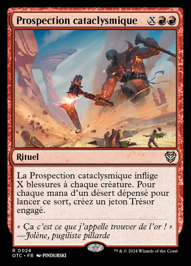 Prospection cataclysmique