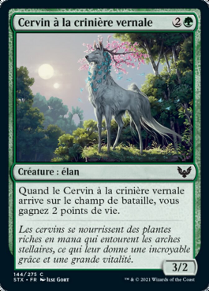 Cervin à la crinière vernale