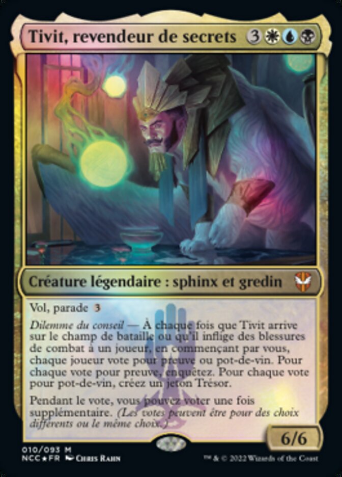 Tivit, revendeur de secrets