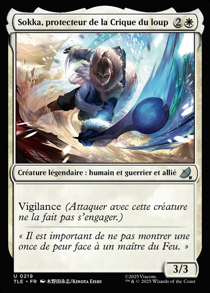 Sokka, protecteur de la Crique du loup