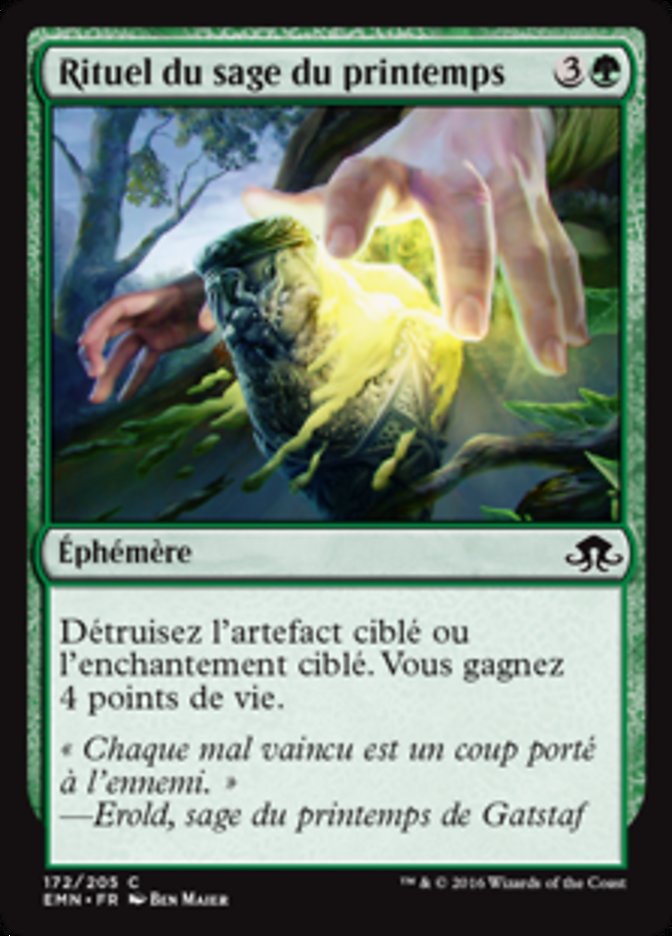 Rituel du sage du printemps