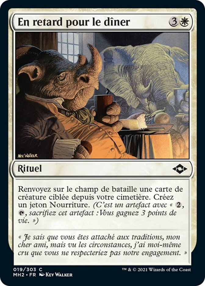 En retard pour le dîner