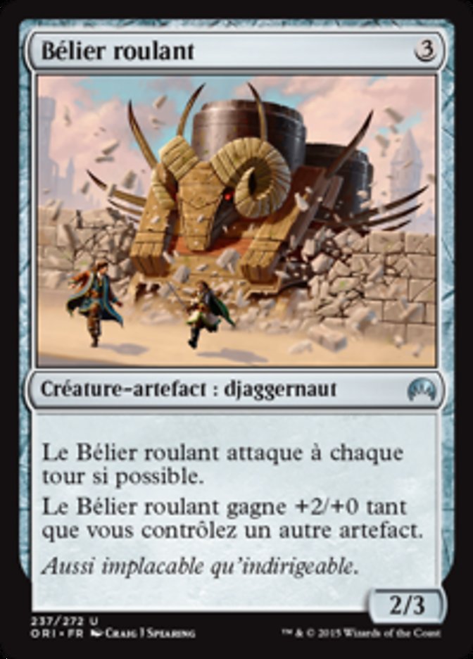 Bélier roulant