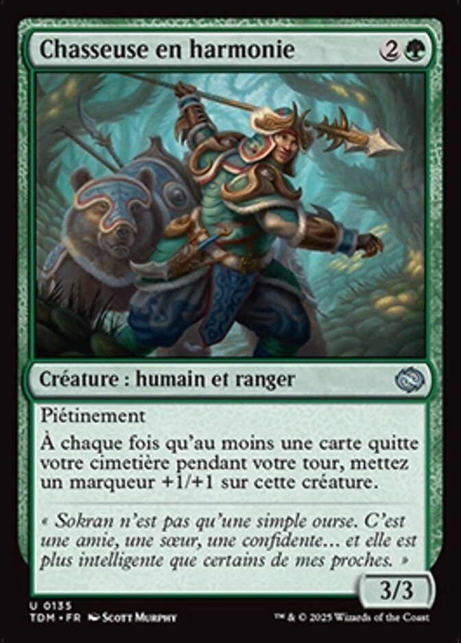 Chasseuse en harmonie