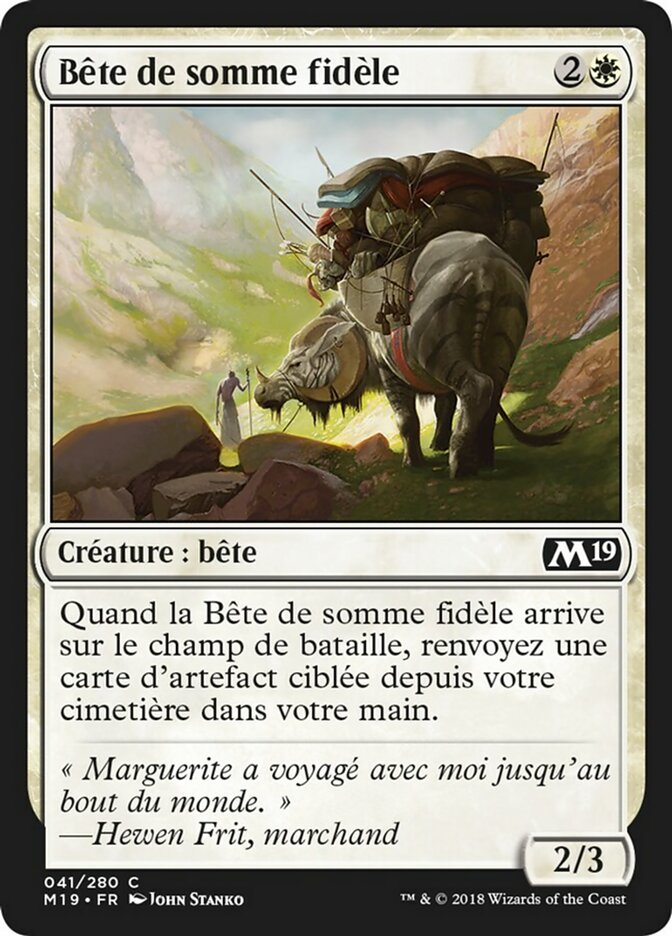 Bête de somme fidèle