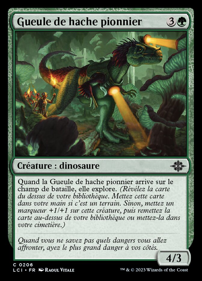 Gueule de hache pionnier