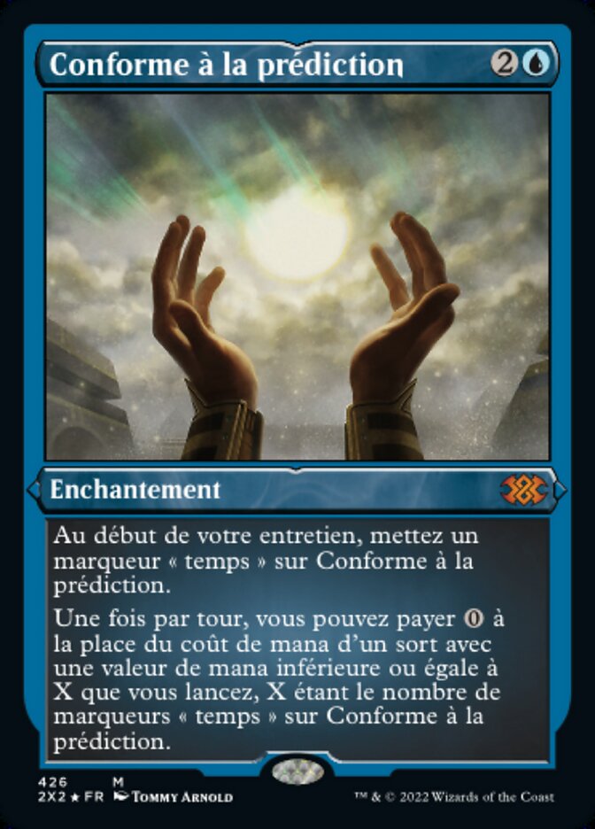 Conforme à la prédiction