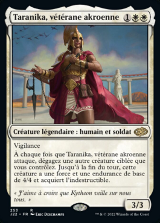 Taranika, vétérane akroenne