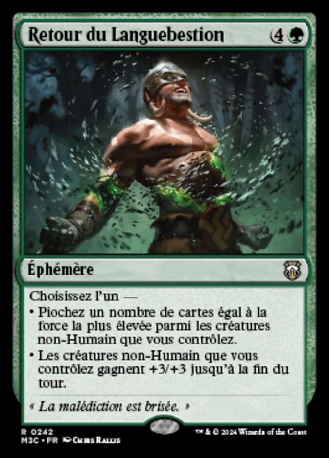 Retour du Languebestion