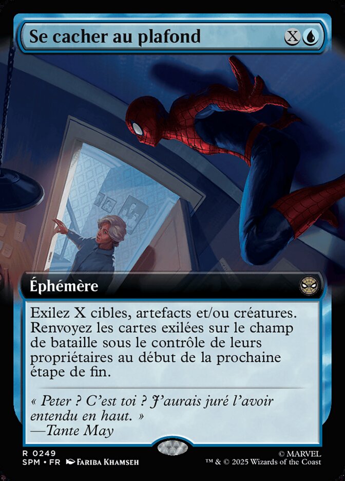 Se cacher au plafond