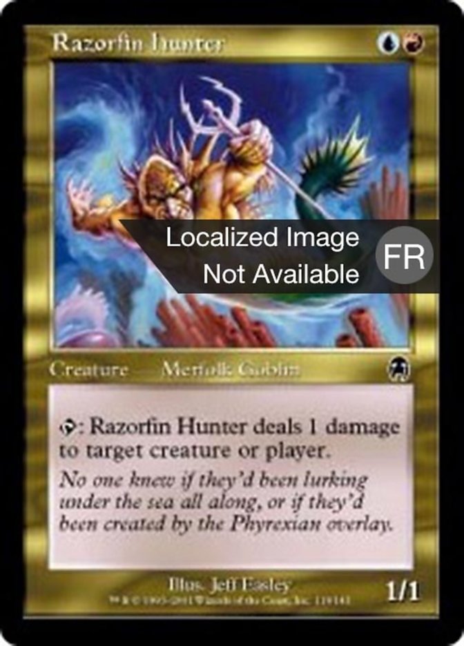 Chasseur aux nageoires-rasoir