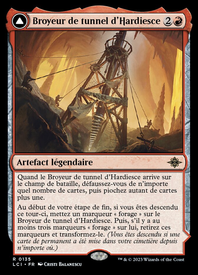 Broyeur de tunnel d'Hardiesce