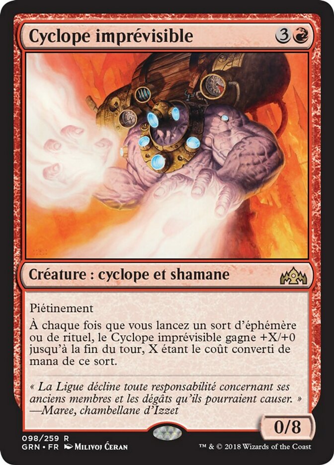 Cyclope imprévisible