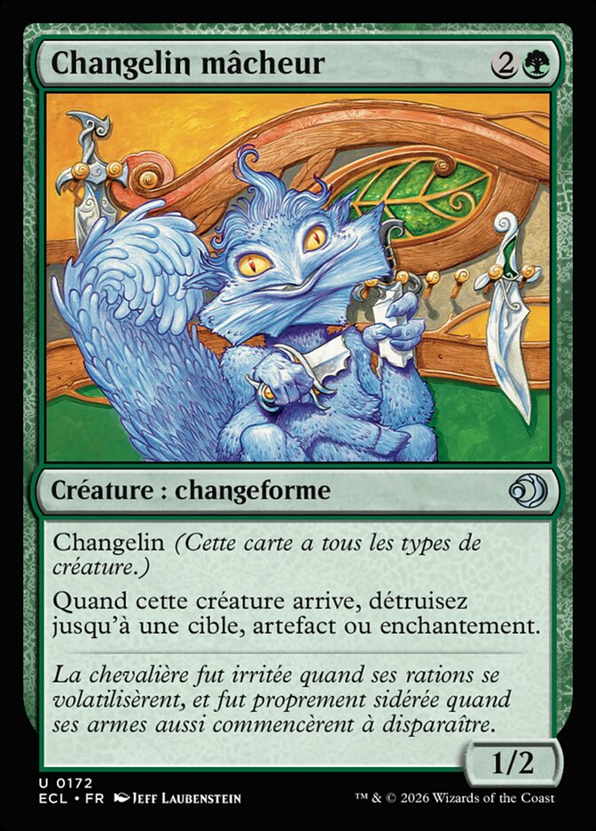 Changelin mâcheur