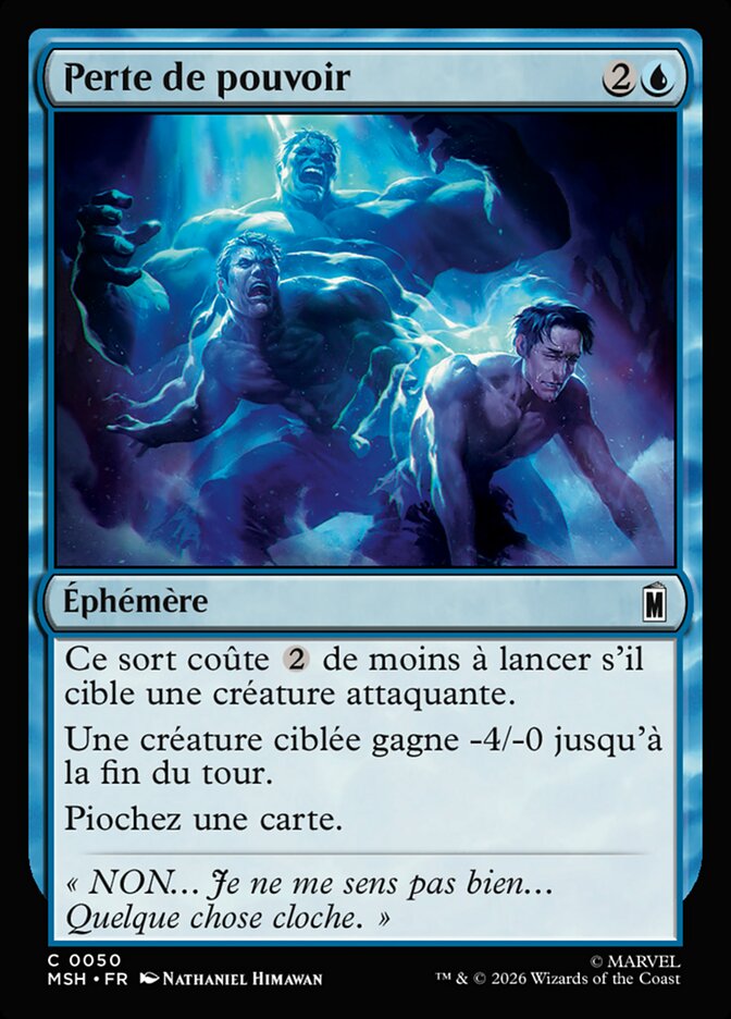 Perte de pouvoir