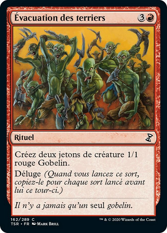 Évacuation des terriers