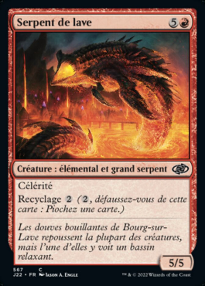 Serpent de lave