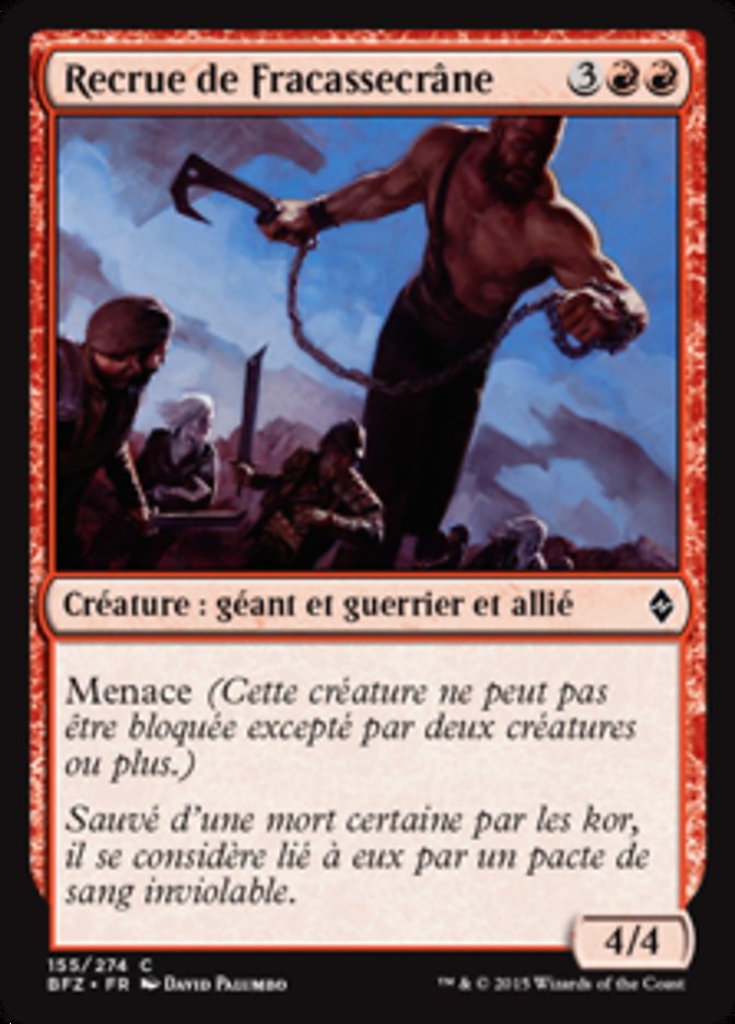 Recrue de Fracassecrâne