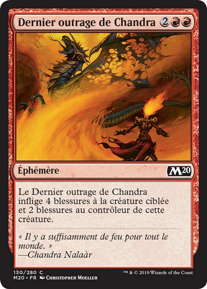 Dernier outrage de Chandra