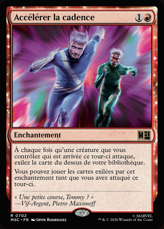 Accélérer la cadence