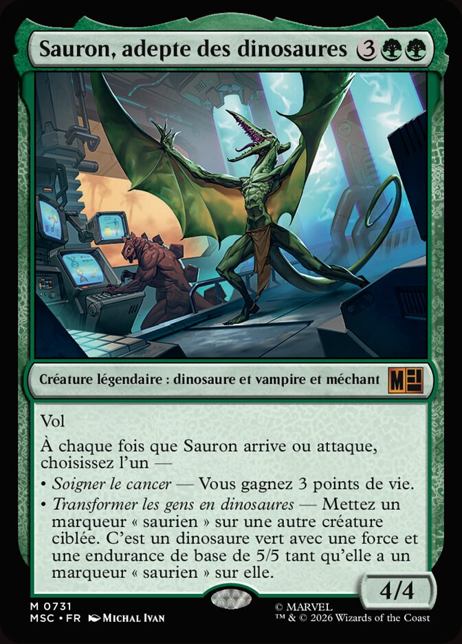 Sauron, adepte des dinosaures