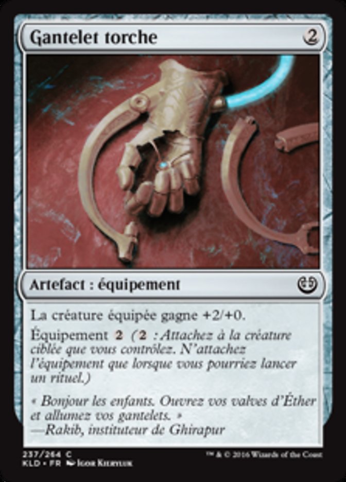 Gantelet torche