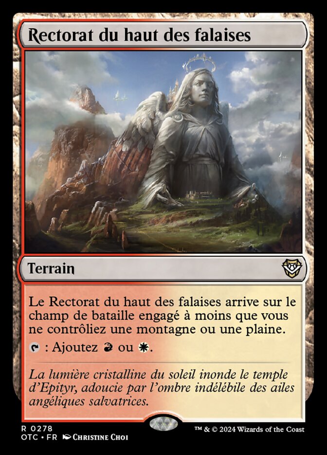 Rectorat du haut des falaises