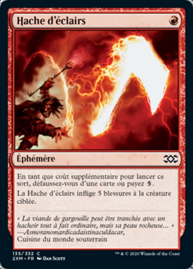 Hache d'éclairs