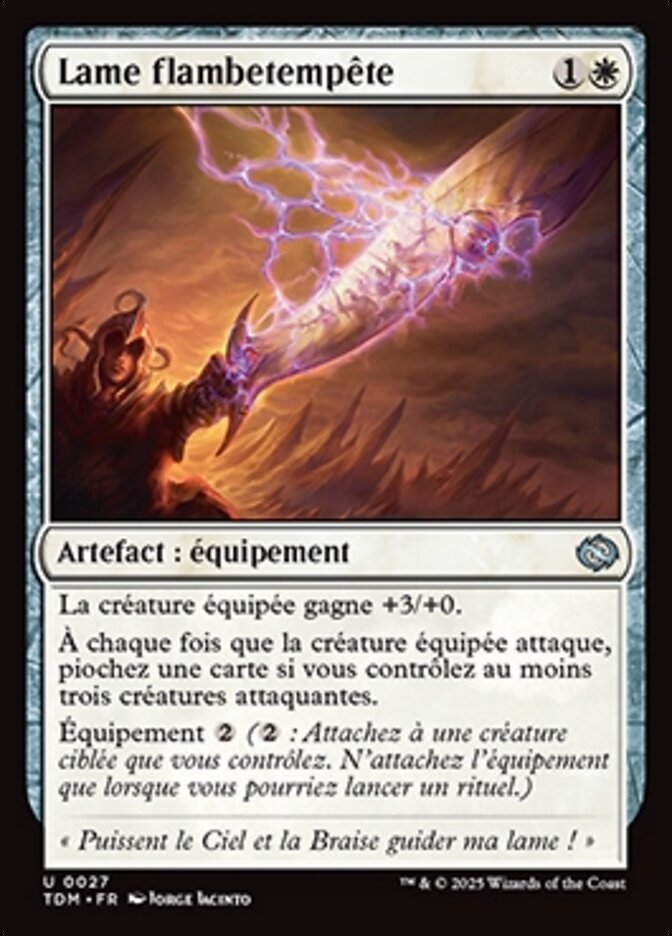 Lame flambetempête