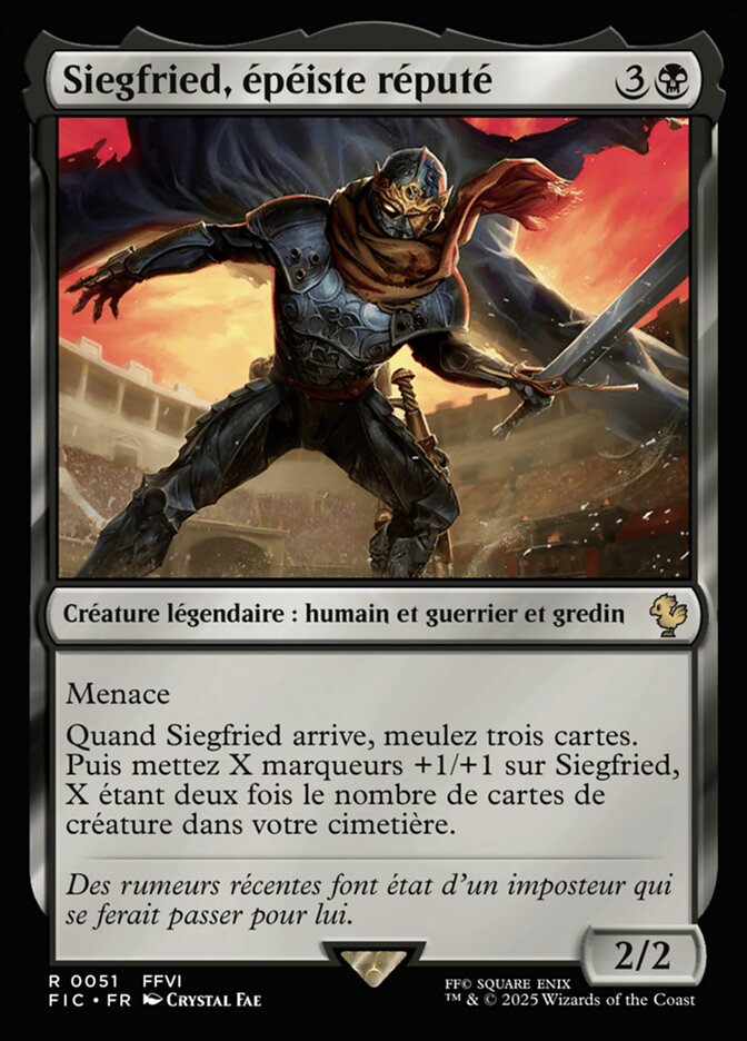 Siegfried, épéiste réputé