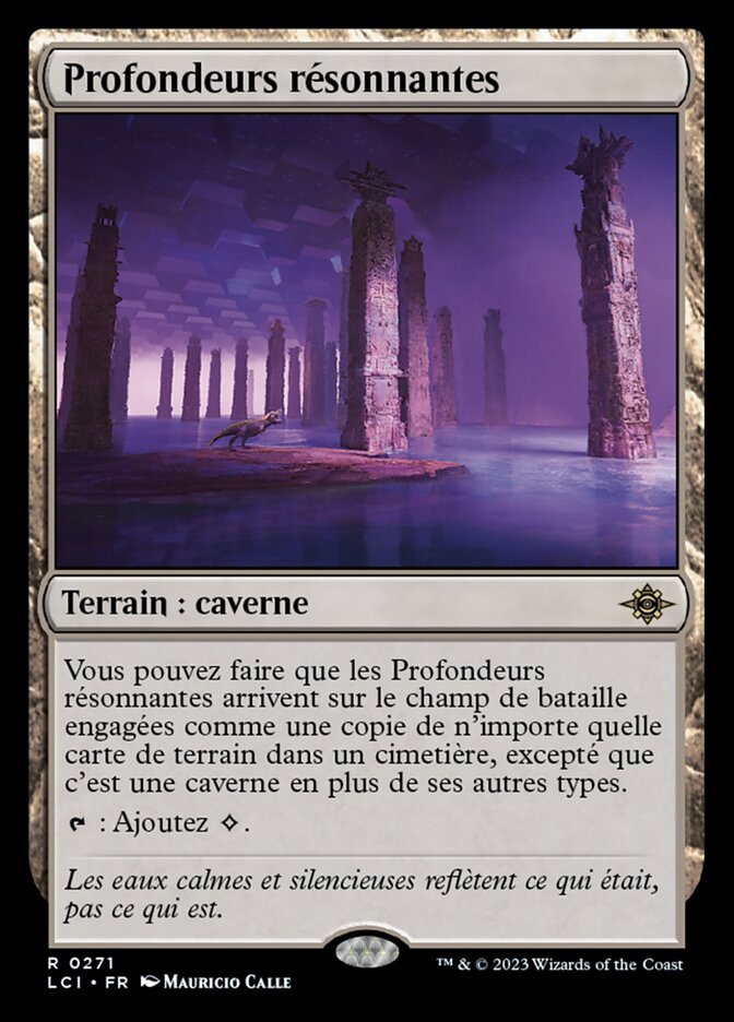 Profondeurs résonnantes