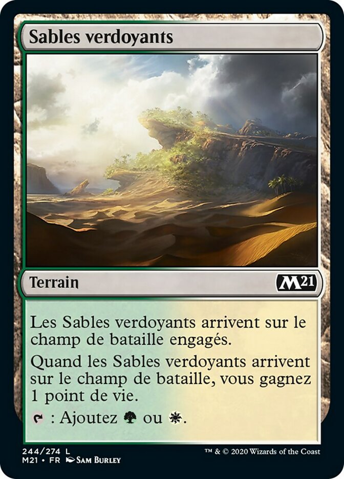 Sables verdoyants