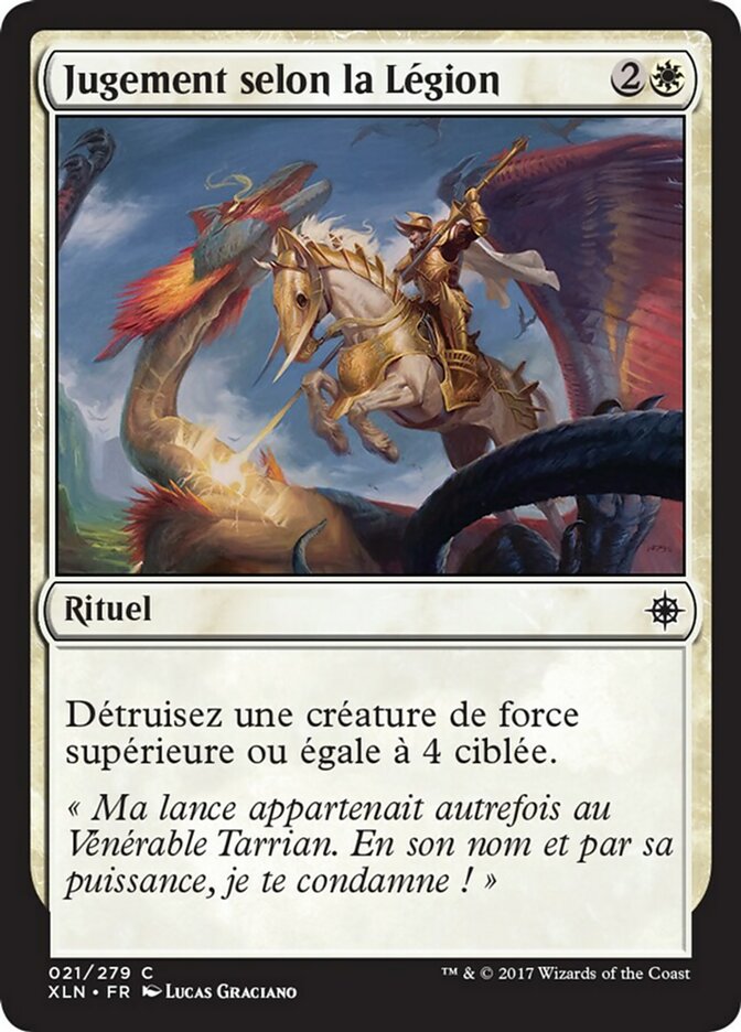 Jugement selon la Légion