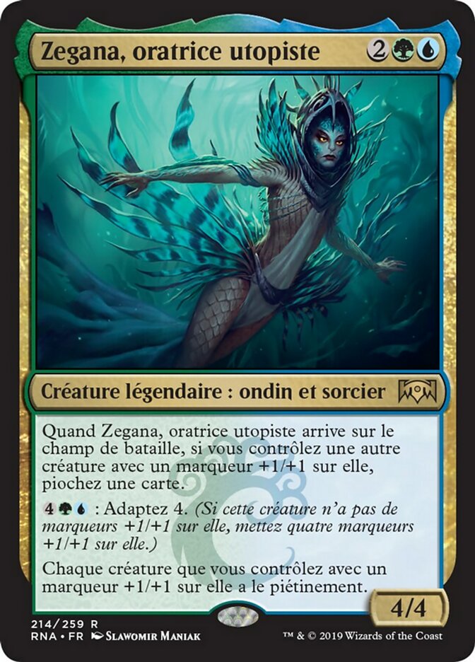 Zegana, oratrice utopiste