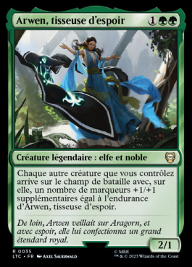 Arwen, tisseuse d'espoir