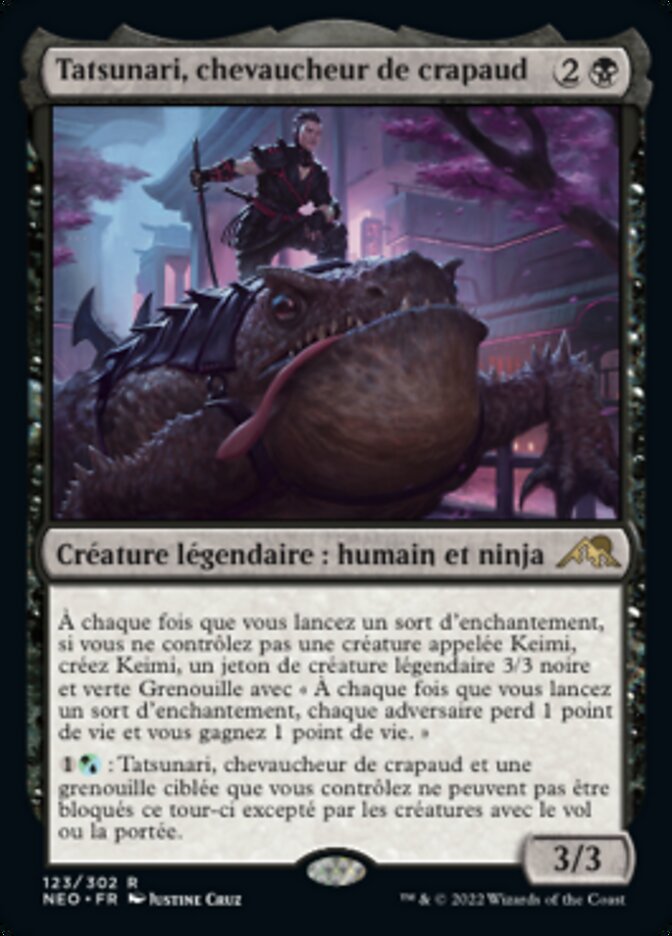 Tatsunari, chevaucheur de crapaud