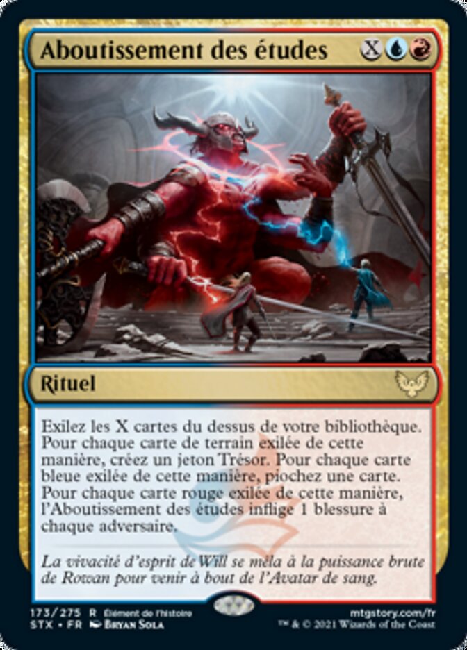 Aboutissement des études