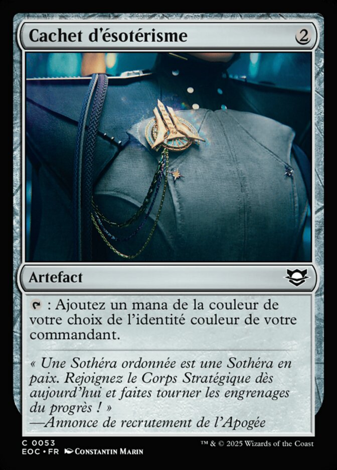 Cachet d'ésotérisme