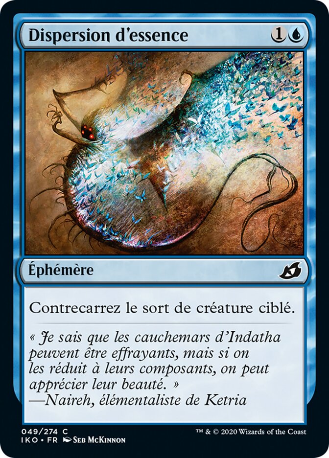 Dispersion d'essence