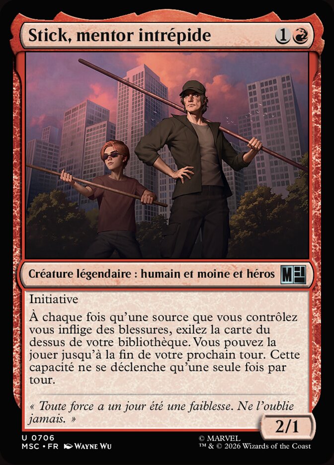 Stick, mentor intrépide