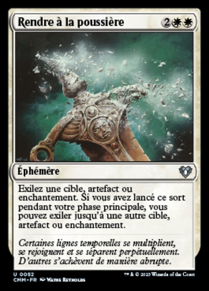 Rendre à la poussière