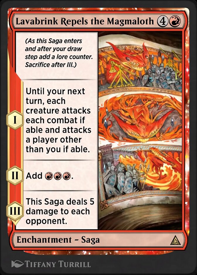 Lavabrink Repels the Magmaloth