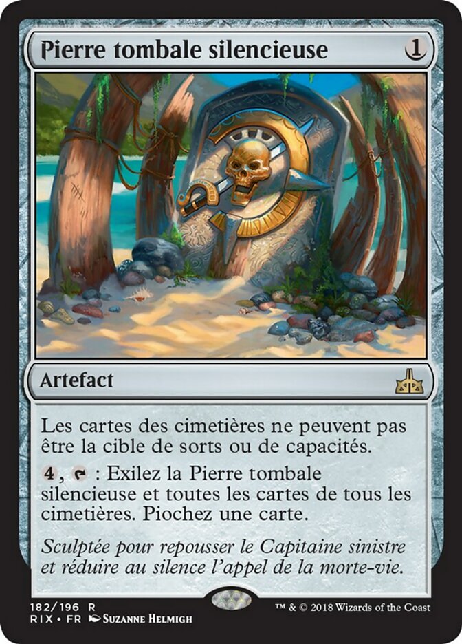 Pierre tombale silencieuse