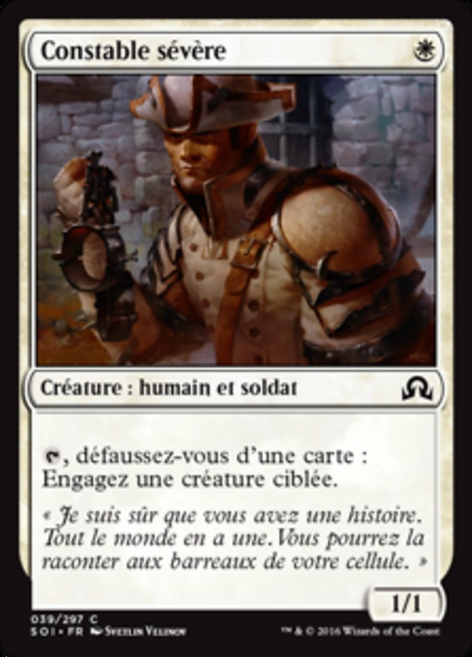 Constable sévère